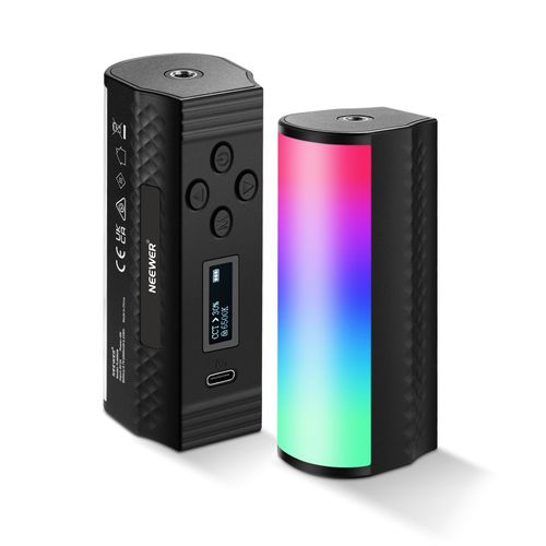 NEEWER Bâton Lumineux RGB Magnétique, Éclairage Bâton Portables, Lampe Vidéo LED 360° avec Batterie Rechargeable 2500mAh, Dimmable Stick Light pour Caméra Photographie TikTok Youtube Vlog, TL96RGB