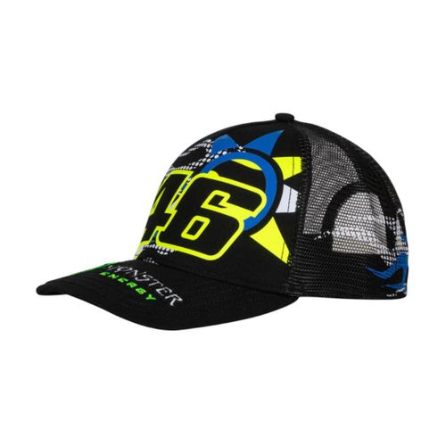 Casquette Trucker Sole Luna Monster Energy Vr46 Moto Gp Officiel Adulte Taille Unique Noir
