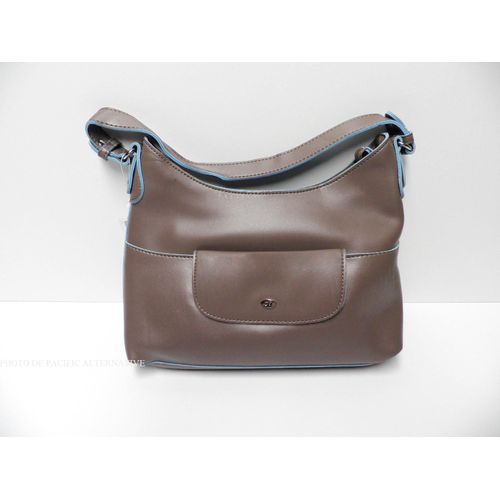 sac a main gris marron DAVID JONES pour femme NEUF #3