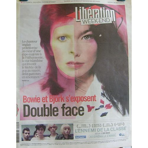 Liberation 10507 Bowie Et Bjork S'exposent