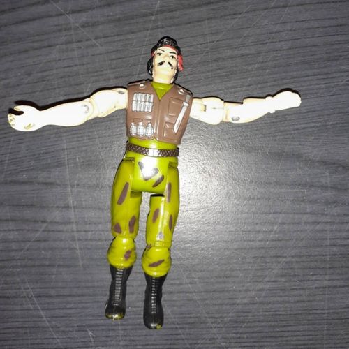 Figurine Vintage Articulée - Style Militaire - Collection Années 80/90