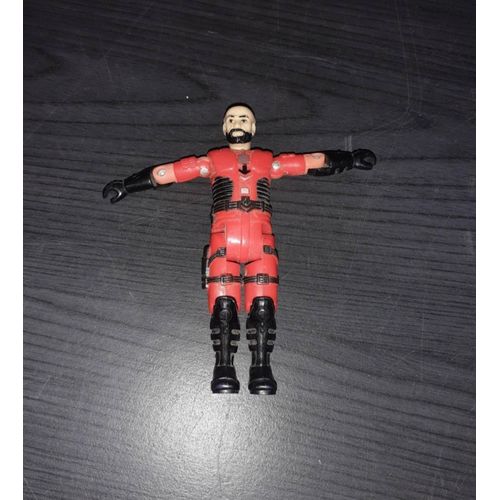 Figurine Vintage Articulée ¿ Combinaison Rouge Et Noire ¿ Années 80/90