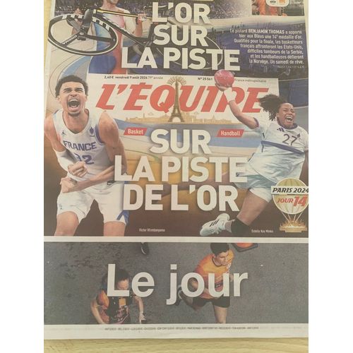 L Équipe J.O Paris 2024 Sur La Piste De L'or
