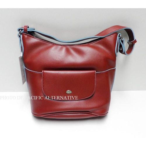 sac a main rouge DAVID JONES pour femme NEUF #4