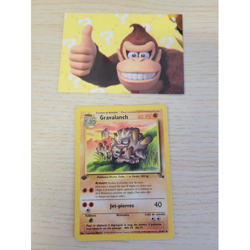 Gravalanch 1ed 37/62 Carte Pokemon Fossile/ M5
