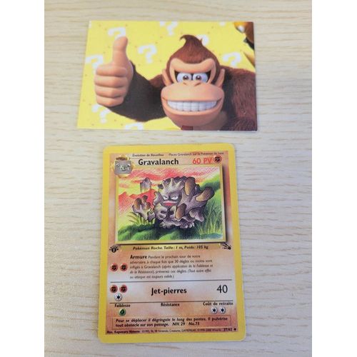 Gravalanch 1ed 37/62 Carte Pokemon Fossile/ M5