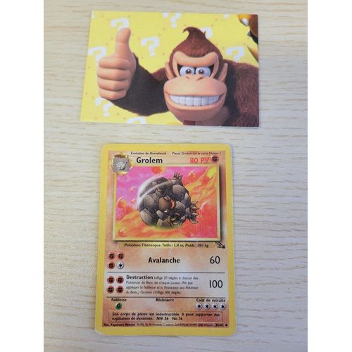 Grolem 36/62 Carte Pokemon Fossile/ M5