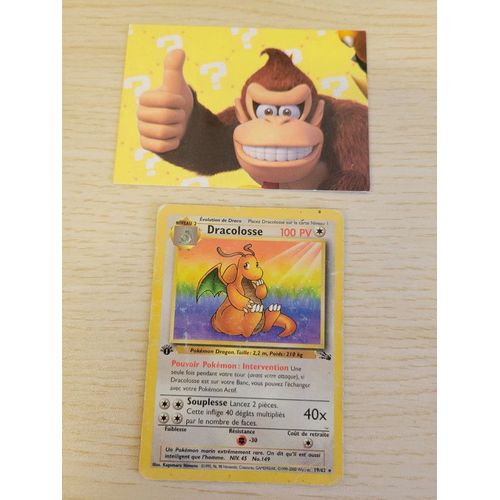 Dracolosse 1ed 19/62 Carte Pokemon Fossile/ M5