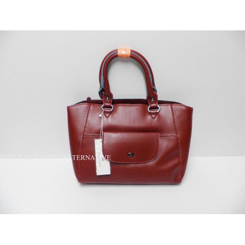 sac a main rouge bordeaux DAVID JONES pour femme NEUF #7
