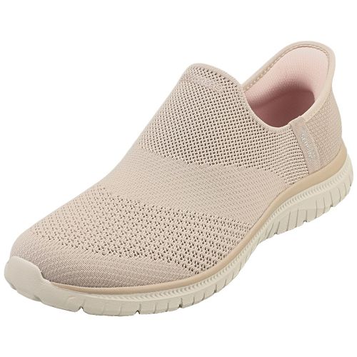 Chaussures Skechers Virtuessleek Vegan Taupe Pour Baskets Enfiler