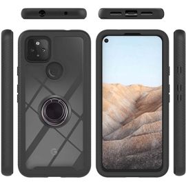Coque De Protection Pour Google Pixel 5 A 5 A 5 G Avec Anneau De Support En Tpu Souple Pc Coque Google Pixel5a Noir, Google Pixel 5a 5g