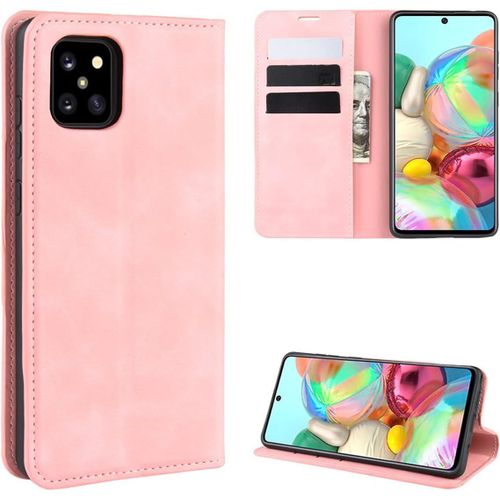 Haut Qualit Etui Pour Samsung Galaxy Note10 Lite /A81 Coque Rabat Protection Pochette Housse Pour Samsung Galaxy Note10 Lite /A81 Antichoc Housse Folio Portefeuille Coque Rose
