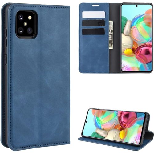 Haut Qualit Etui Pour Samsung Galaxy Note10 Lite /A81 Coque Rabat Protection Pochette Housse Pour Samsung Galaxy Note10 Lite /A81 Antichoc Housse Folio Portefeuille Coque Bleu