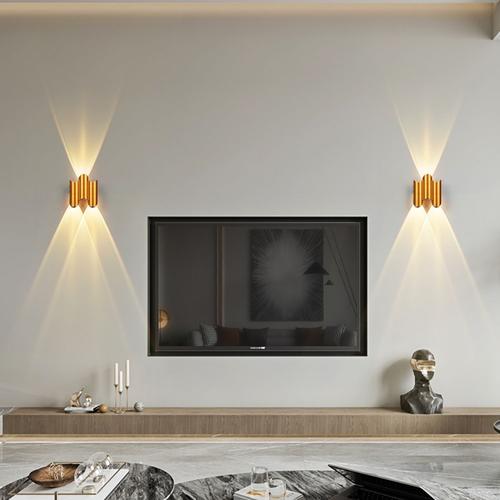 Lampe De Mur De Led Style Minimaliste Moderne Noir/Or Shell Interieur/Exterieur Ip65 Ac85-265v Etanche 3w/5 W/7w Lampes Pour La Lumiere Exterieure