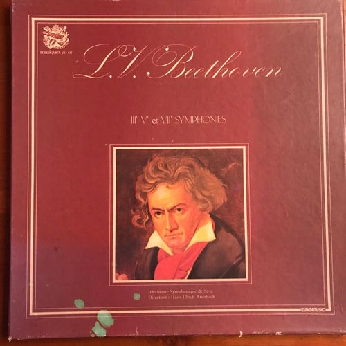 Coffret Beethoven 3 Lp - Iii V Vii Symphonies - H.U. Auerbach Director