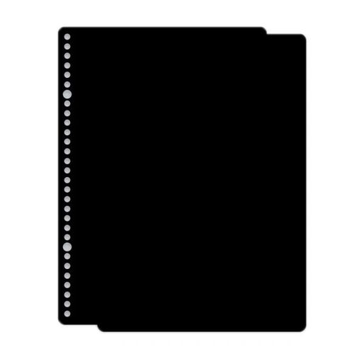 Ensemble De Couvertures De Livres À Feuilles Mobiles Givrées-Format Diy B5,Noir Moka-Noir Moka