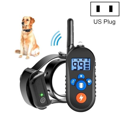 Collier De Dressage Pour Chien Télécommandé-Portée 800m,Étanche,Vibration,Prise Us