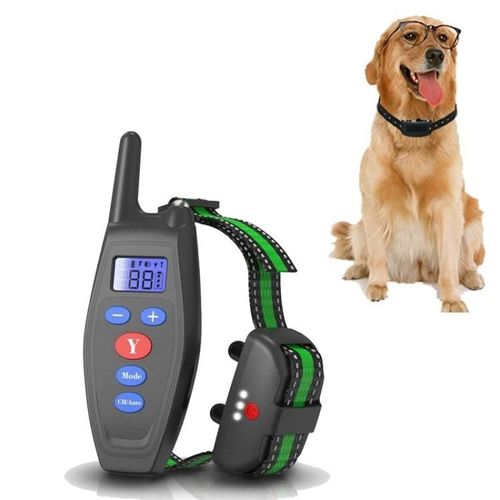 Collier De Dressage Pour Chien-Télécommande,Étanche,Vibrations Et Chocs,Noir Noir