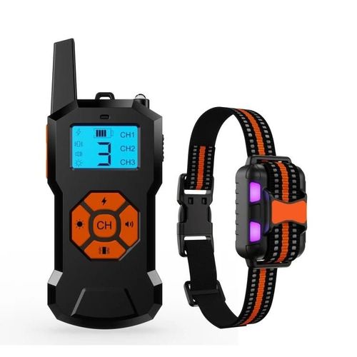Collier De Choc De Dressage Pour Chien-Télécommande,Niveaux Réglables,Pour Un Chien