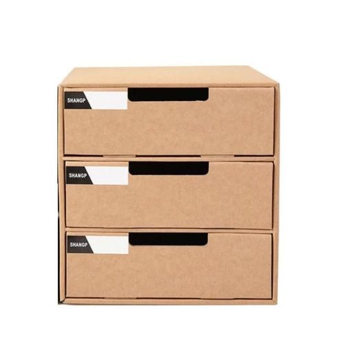Boîte De Rangement De Papier A4-2 Pcs Classeur À Tiroirs Multicouches-