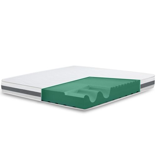 The White Stone Matelas Double King Size 200x200 Basic orthopédique | Hauteur 25 cm | Made in Italy