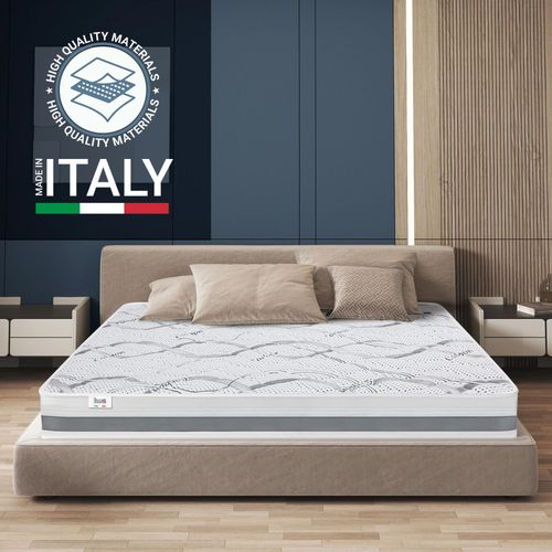 The White Stone Matelas Simple XL 115x190 Memory Foam orthopédique | Hauteur 27 cm | Made in Italy