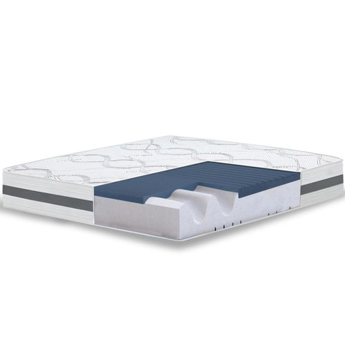The White Stone Matelas Simple XL 115x210 Memory Foam orthopédique | Hauteur 22 cm | Made in Italy