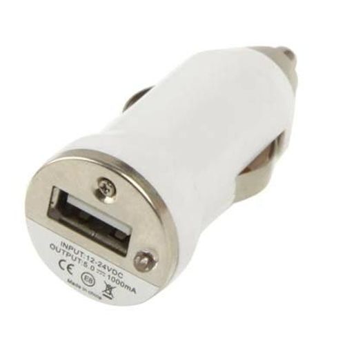Chargeur De Voiture Mini Usb Pour Iphone 6 & 6 Plus, 5 & 5s & 5c, 4 & 4s, 3g & 3gs, Ipod Touch Blanc