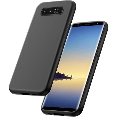 Coque De Protection Pour Samsung Galaxy Note 8 Anti Traces De Doigts Pour Samsung Note 8 Absorbe Les Chocs Ultra Fine En Silicone Tpu Noir