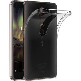 Coque Nokia 6.1, Transparente Silicone Coque Pour Nokia 6.1 Housse Silicone Etui Case 5,5 Pouces
