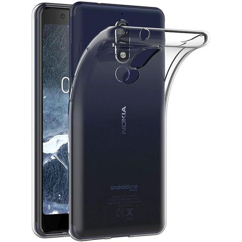 Coque Nokia 5.1, Transparente Silicone Coque Pour Nokia 5.1 Housse Silicone Etui Case 5,5 Pouces