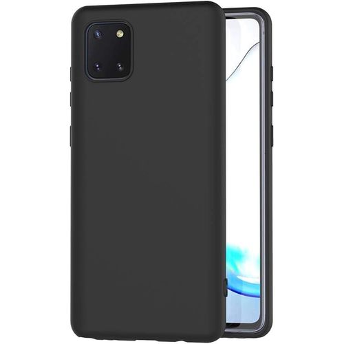 Coque Compatible Samsung Galaxy Note10 Lite, Noir Silicone Coque Pour Samsung Note10 Lite Housse Galaxy Note10 Lite Noir Silicone Etui Case 6,7 Pouces