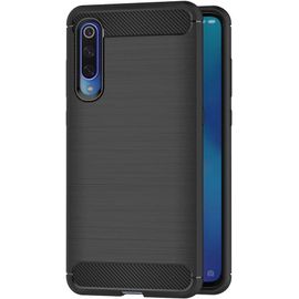 Coque Xiaomi Mi 9 Noir Silicone Coque Pour Xiaomi Mi 9 Housse Fibre De Carbone Etui Case 6 39 Pouces