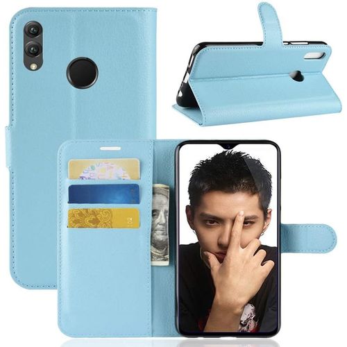 Coque Honor 8x Max, Stand Pour Téléphone Portable/Avec Emplacements Pour Cartes De Crédit/Couvercle De Fermeture Magnétique,Pour Honor 8x Max Bleu