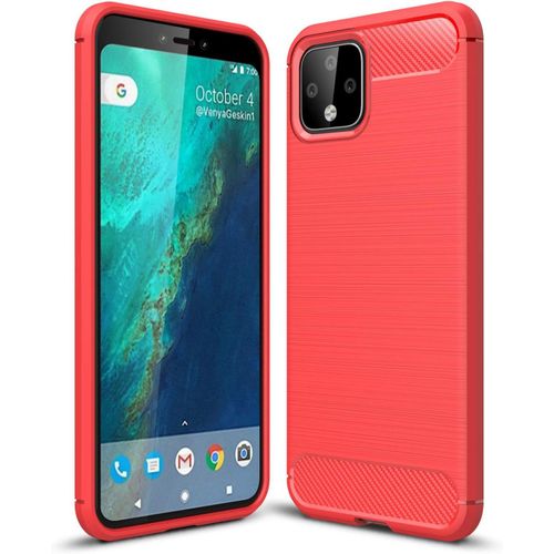 Coque Pour Google Pixel 4, Ultra Fin Ultra Léger Bumper Etui De Protection En Silicone Antichoc Avec Housse De Protection, Pour Apple Google Pixel 4 Rouge