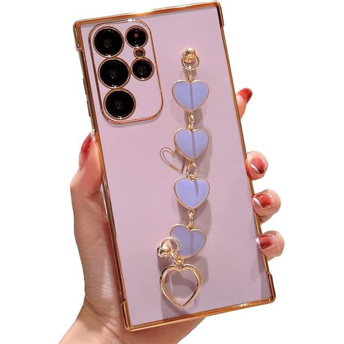 Coque Pour Samsung Galaxy A12 Silicone Avec Motif Coeur D'amour Mignon Etui Housse Antichoc Anti-Rayures Souple Tpu Housse Étui De Protection Coque Pour Galaxy A12 Violet