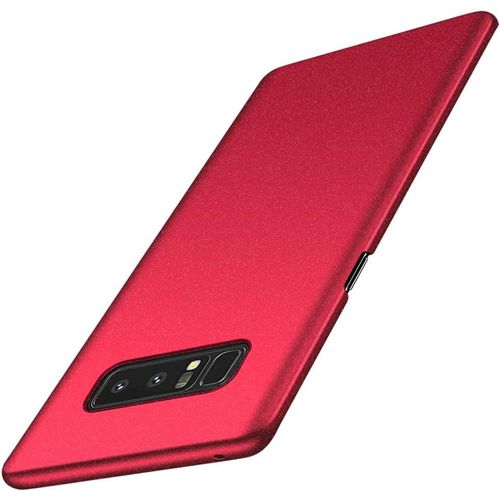 Samsung Galaxy Note 8 Coque Serie Mat Resilient Conception Ultra Mince Et Absorption Des Chocs Coque Samsung Galaxy Note 8 Gravier Rouge