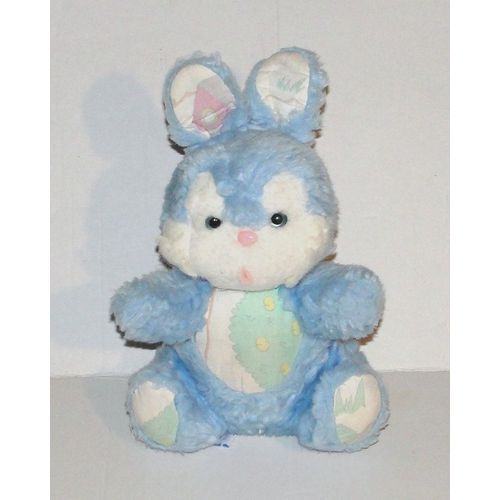 Doudou Lapin Bleu Vintage Nounours
