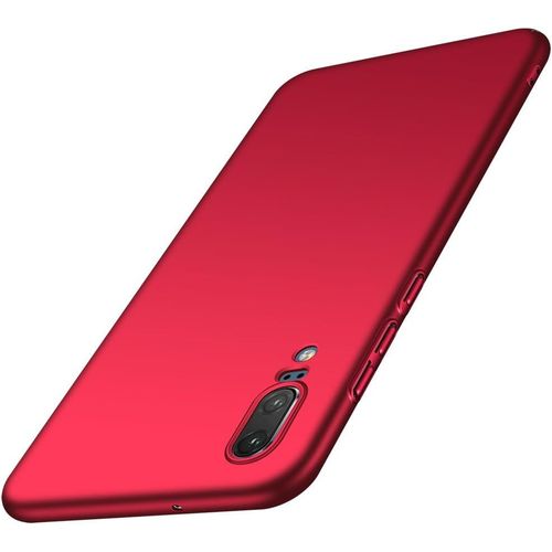 Coque Huawei P20 Série Coloré Ultra Fin Anti-Drop Premium Matériau Fin Protection Complète Coque Pour Huawei P20 Nicht Für P20 Pro & P20 Lite -Rouge Lisse
