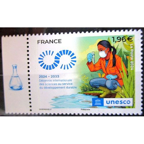 2024. Ts187: Timbre De Service Unesco: Sciences Au Service Du Développement Durable.