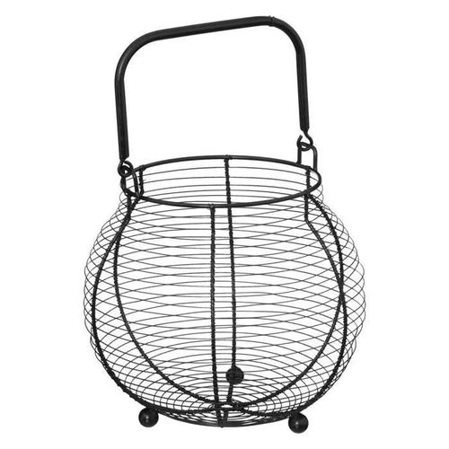 Panier de Rangement - FIVE - x55 ?ufs - Métal - 23cm - Noir