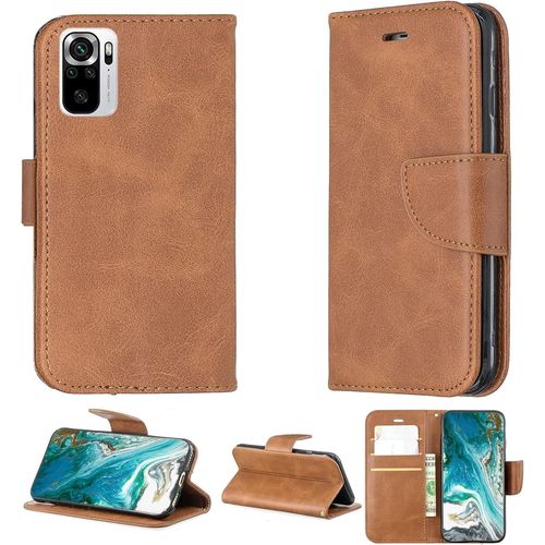 Coque Pour Xiaomi Redmi Note 10s Coque Pour Xiaomi Redmi Note 10s Coque Étui Housse Case Support Yzw Brown