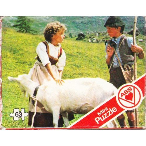 Mini-Puzzle Heidi Avec Peter Sur L'alpage