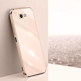 Coque Pour Samsung Galaxy J7 Pirme Etui, Housse De Protection En Silicone Tpu Avec Galvanoplastie De Phnom Penh,Ultra Fine Galvanisé Antichoc Anti-Rayures Case Cover Rose
