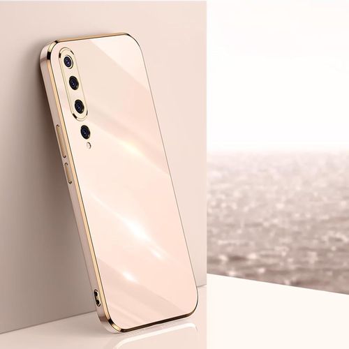 Coque Pour Xiaomi Mi 10 Etui, Housse De Protection En Silicone Tpu Avec Galvanoplastie De Phnom Penh,Ultra Fine Galvanisé Antichoc Anti-Rayures Case Cover Rose