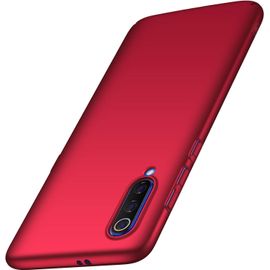 Coque Xiaomi Mi 9, Simple Élégant Ultra Fine Case Avec Finition Matte Rigide Cover Extra Slim Mince Housse Étui Pour Xiaomi Mi 9 Rouge