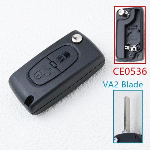 Remplacer Le Boîtier De Clé De Voiture, Coque De Télécommande Pour Peugeot 206 408 306 407 807 Pour Citroën C2 C4 C5 C6 C8 Berlingo Xsara Picasso-C-Ce0536-Va2 Blade