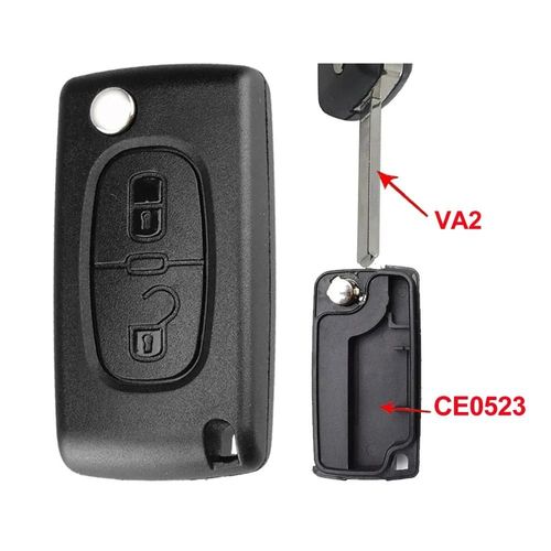 Pour Peugeot Partner 1007 207 307 308 407 508 5008 607 807 Coque De Clé De Voiture À Distance Pour Citroën C2 C3 C4 C5 Xsara Picasso-For Peugeot-2 Btns-0523-Va2