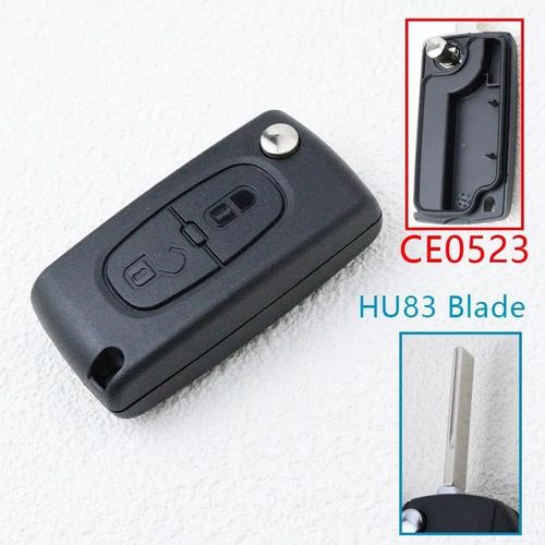 Remplacer Le Boîtier De Clé De Voiture, Coque De Télécommande Pour Peugeot 206 408 306 407 807 Pour Citroën C2 C4 C5 C6 C8 Berlingo Xsara Picasso-C-Ce0523-Hu83 Blade