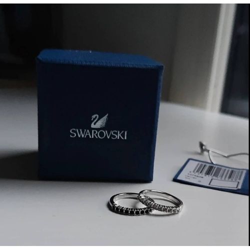 Duo De Bagues (Anneaux) Swarovski Taille 50